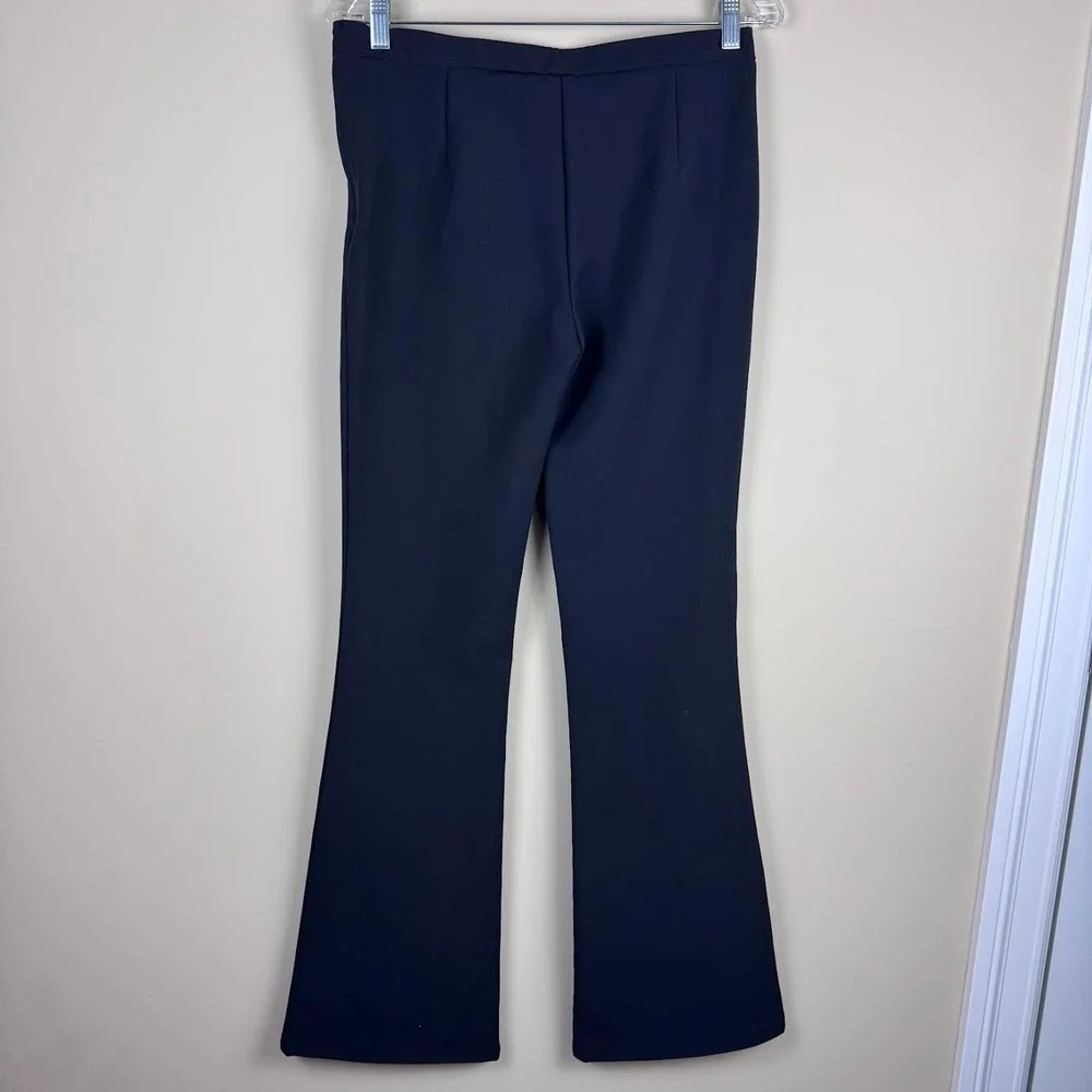 H&M Flare Dress Pants Gold Zipper New With Tags Size 6